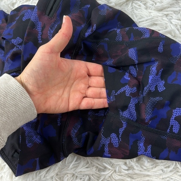 Lululemon Pace Rival Crop Hounds Camo Emperor Blue Black / Black - Picture 5 of 7